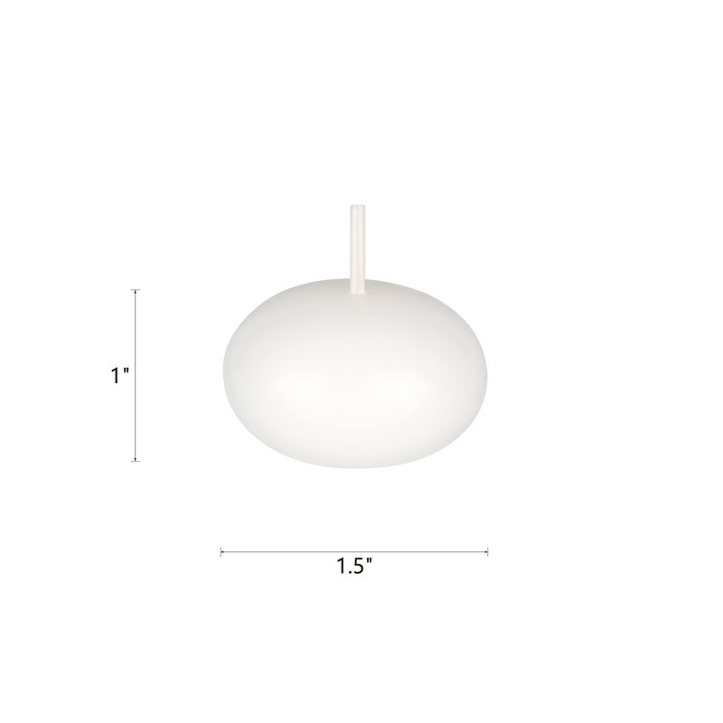 Mega Candles 24 pcs Unscented White Floating Candles, Hand Poured Wax Candle 1.5 Inch Diameter, Home DÃ©cor, Wedding Receptions, Occasions, Festivities, Events, Meditations, Tranquility, Spa - Image 2